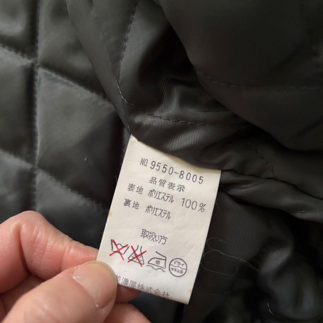 90’s vintage 短丈中綿ブルゾン ダークグリーン スエード調 アメカジ