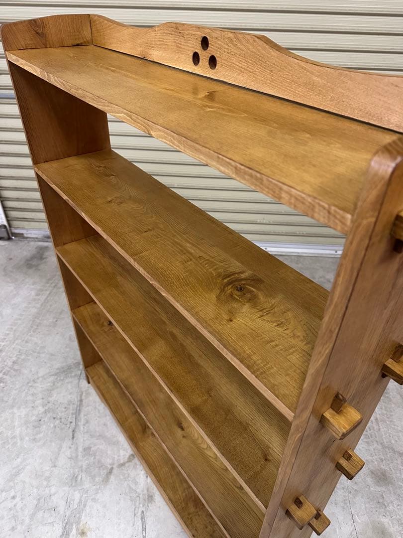 アンティーク　楔本棚　書棚　オープン棚　古家具