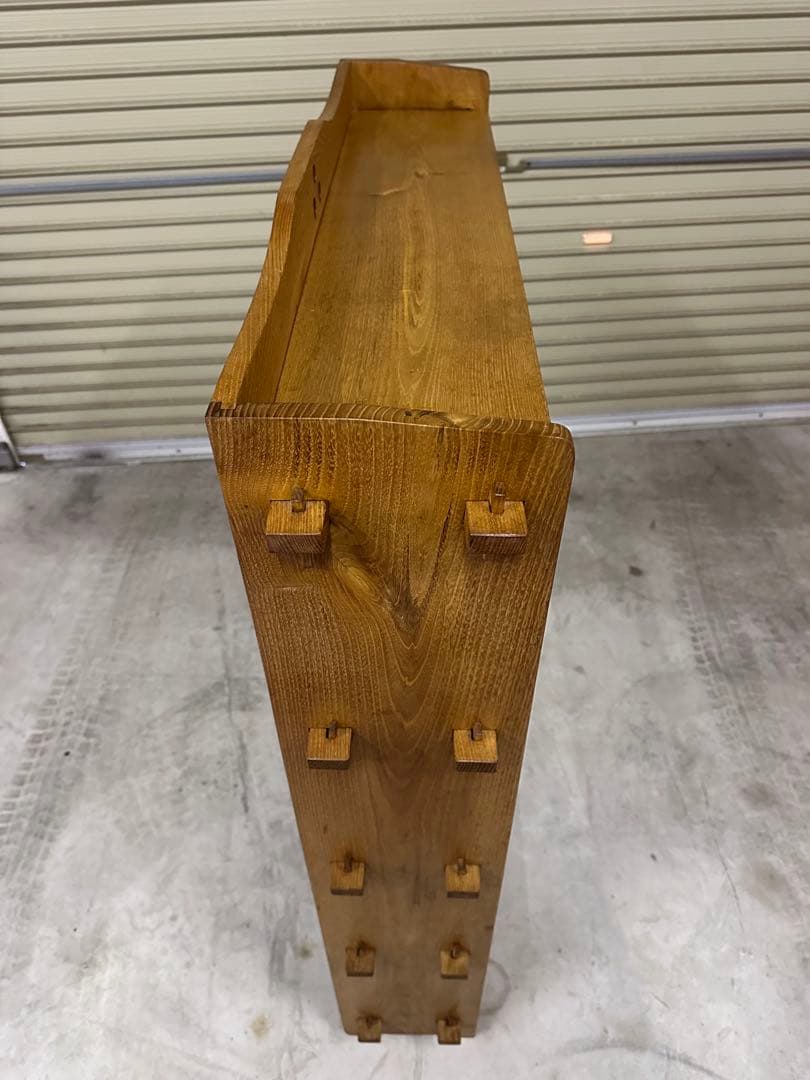 アンティーク　楔本棚　書棚　オープン棚　古家具