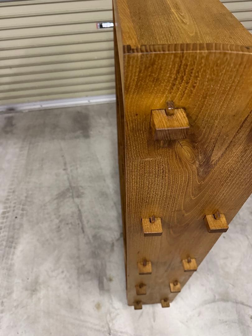 アンティーク　楔本棚　書棚　オープン棚　古家具