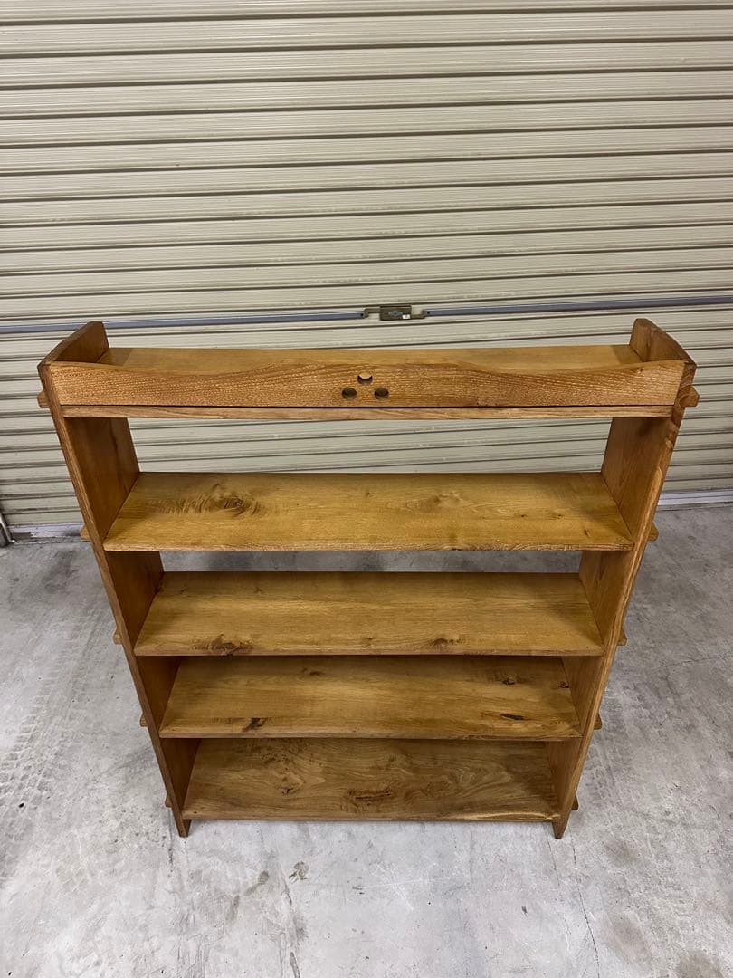 アンティーク　楔本棚　書棚　オープン棚　古家具