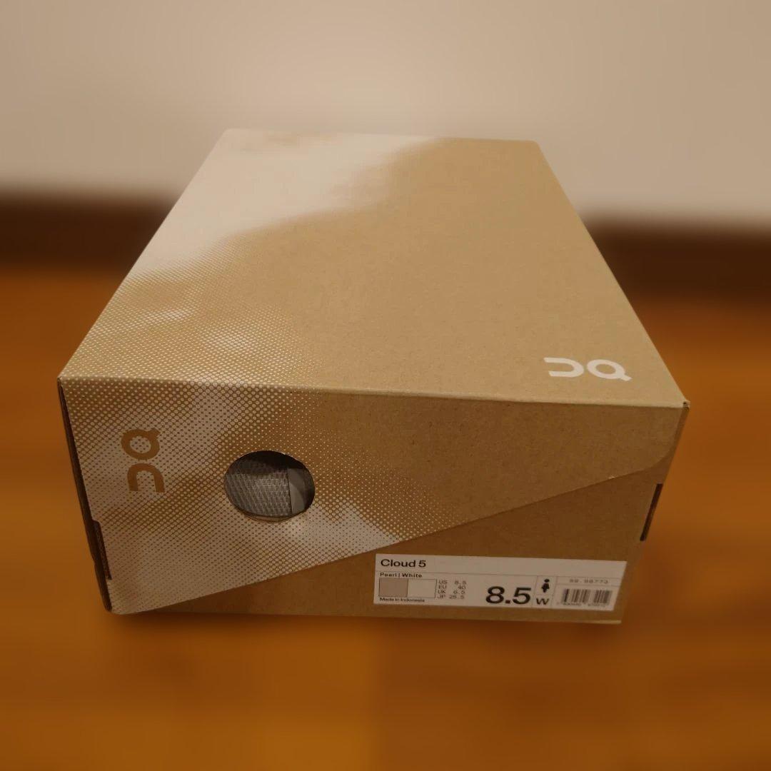 靴 On Cloud 5 Pearl / White 8.5 W