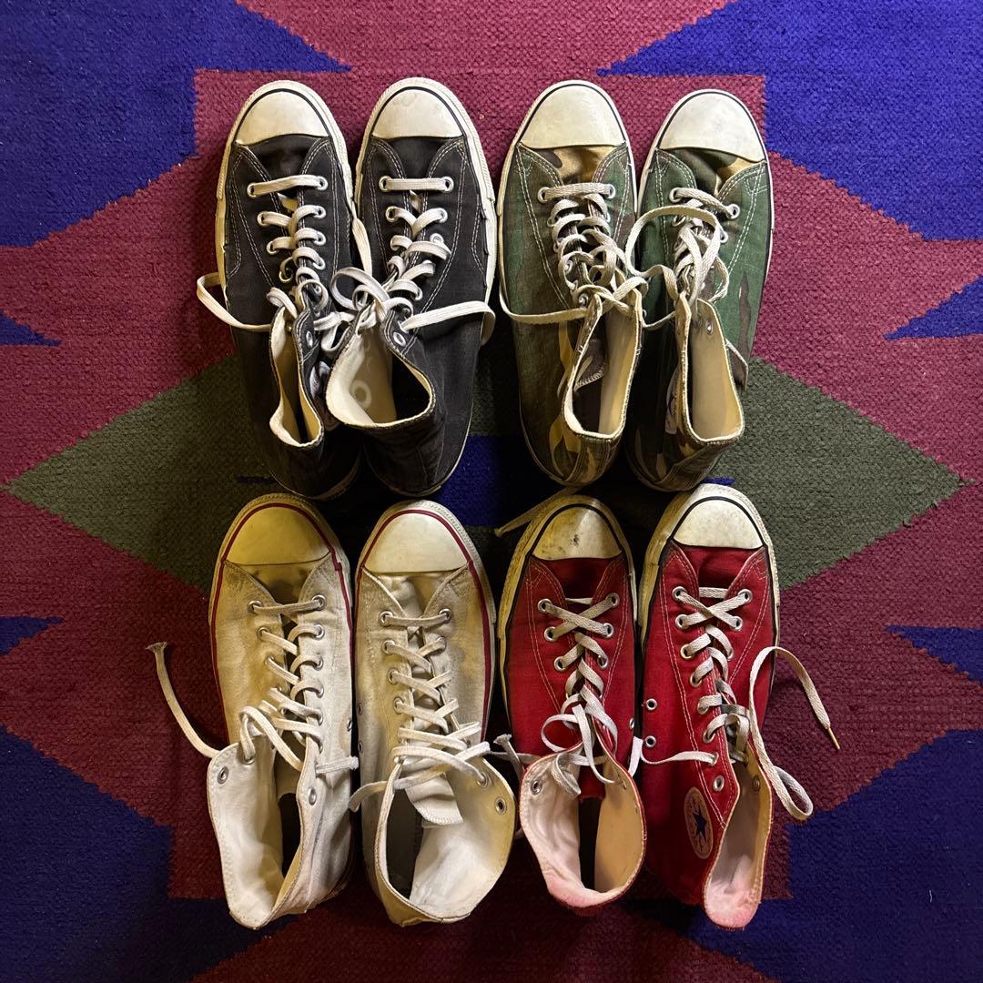 80s 90s Converse USA製 4足まとめ売り