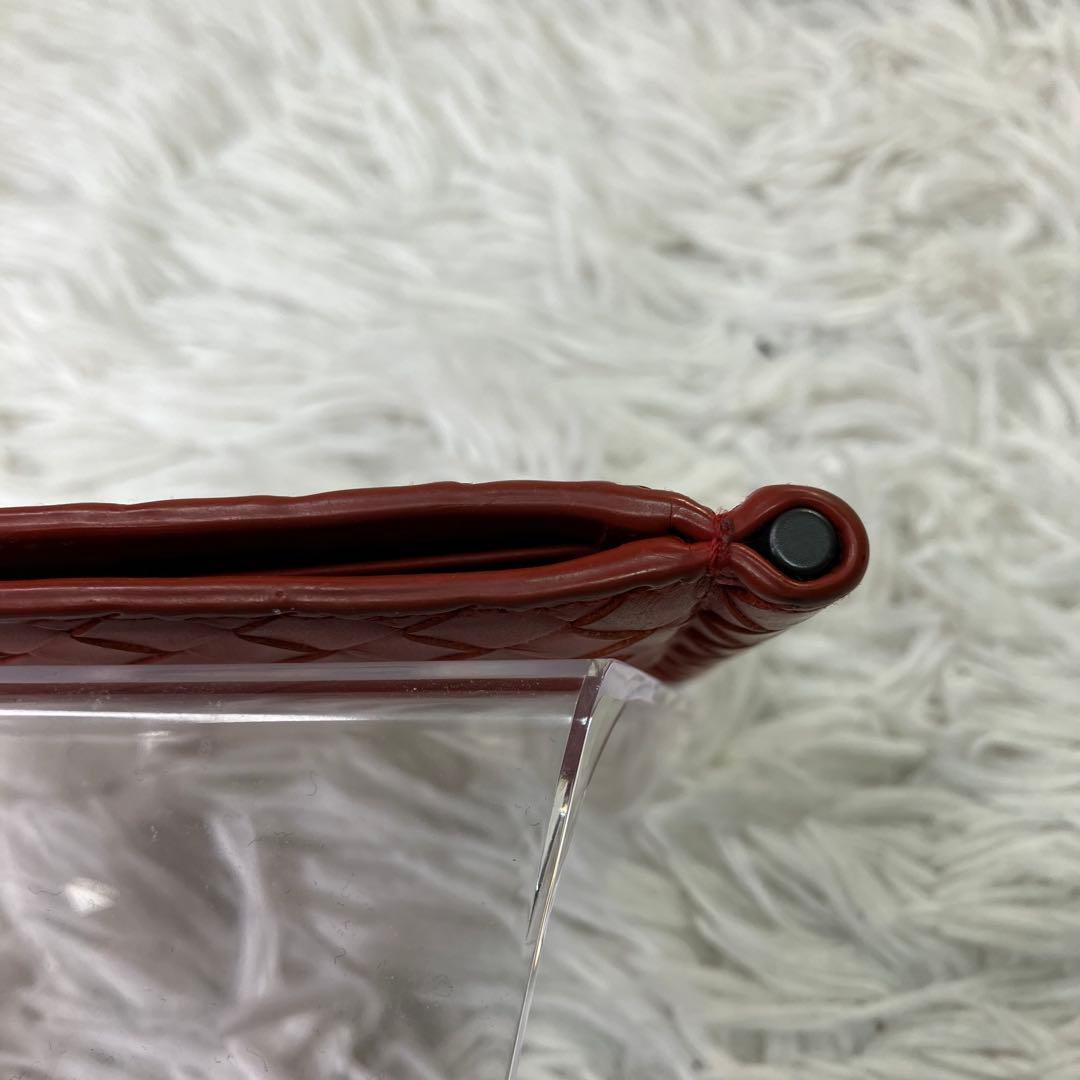 希少色✨ボッテガヴェネタ　マネークリップ　イントレチャート　オレンジ　レザー