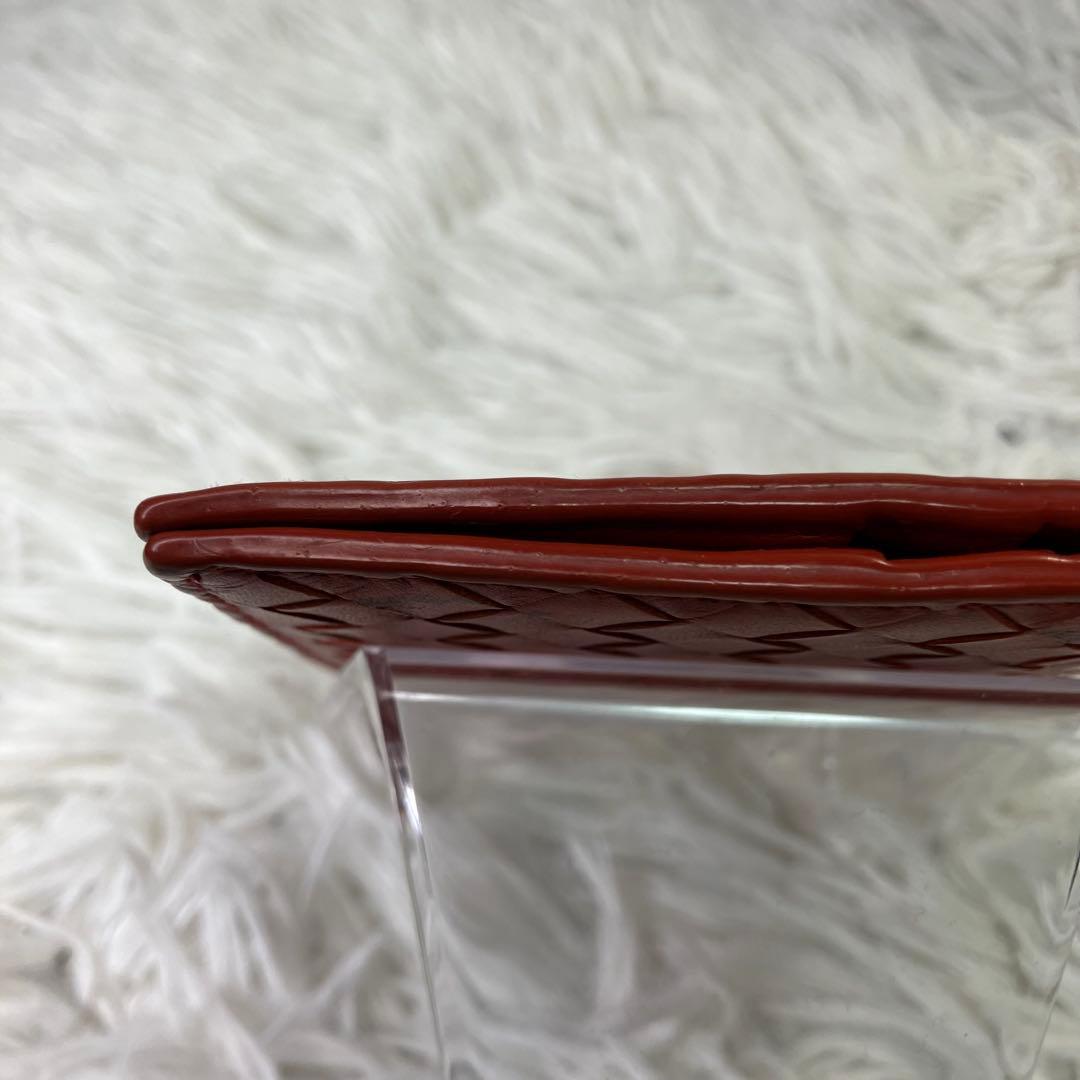 希少色✨ボッテガヴェネタ　マネークリップ　イントレチャート　オレンジ　レザー