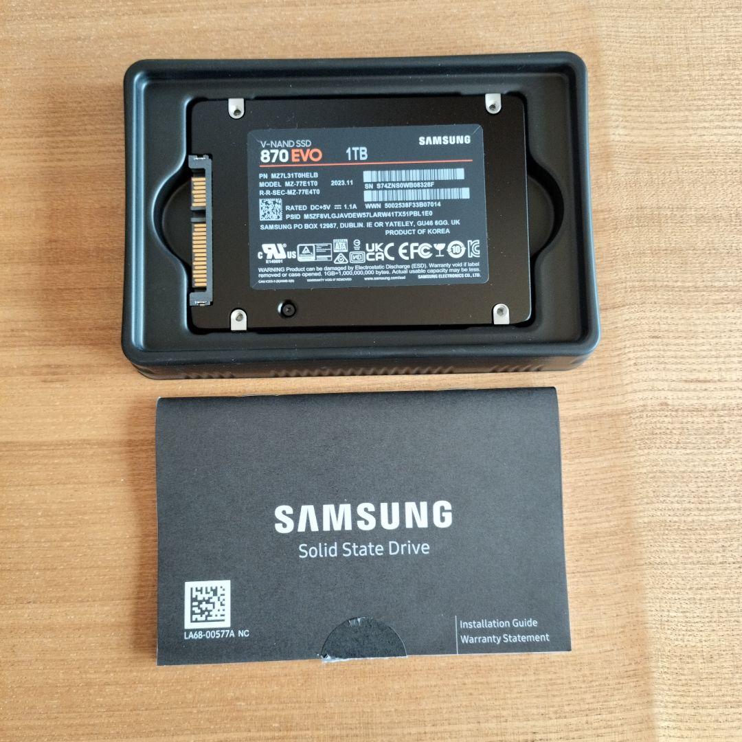 【SSD 1TBサムスンSamsung 870EVO MZ-77E1T0B/IT