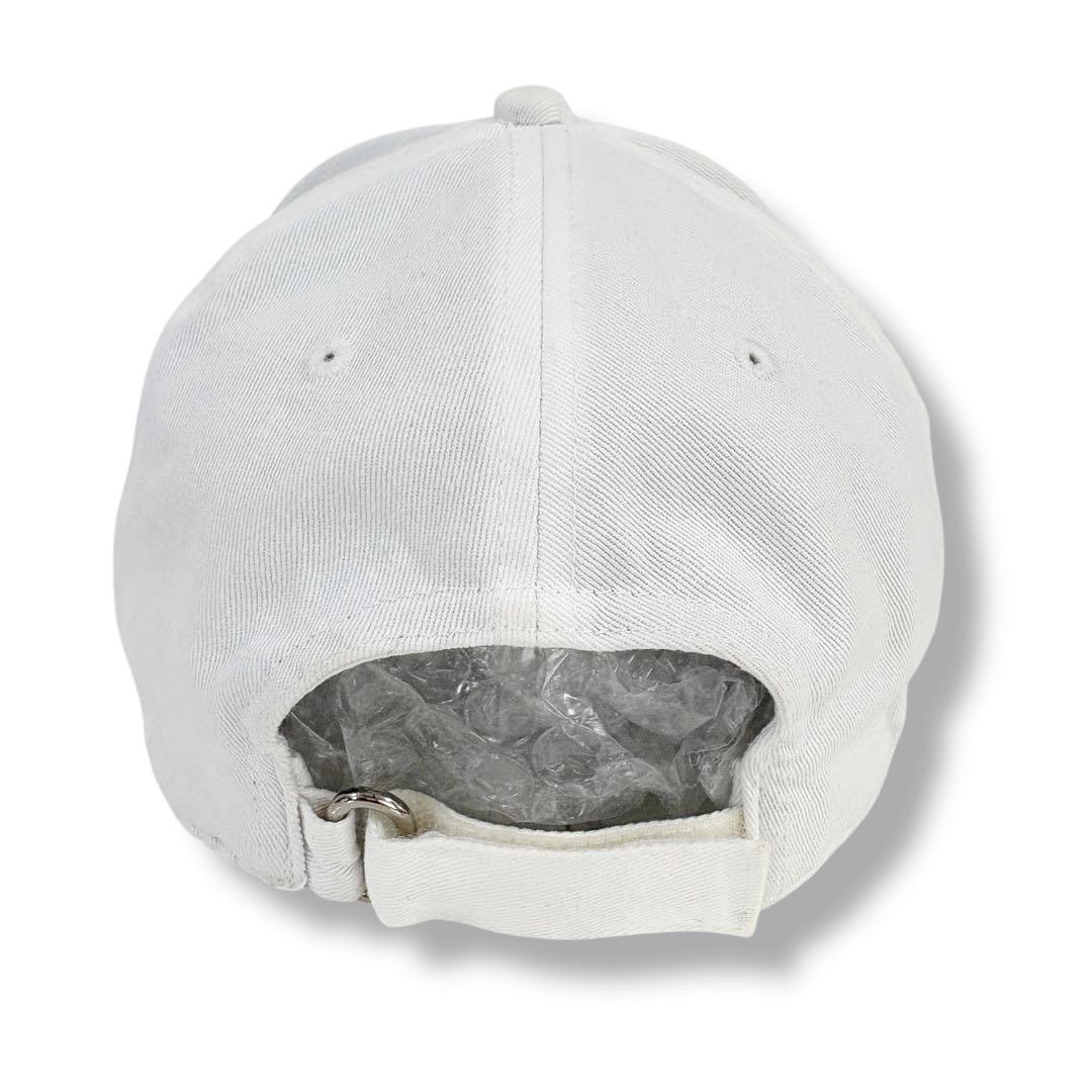 美品✨MONCLER モンクレール ベースボールキャップ 帽子 白 ホワイト