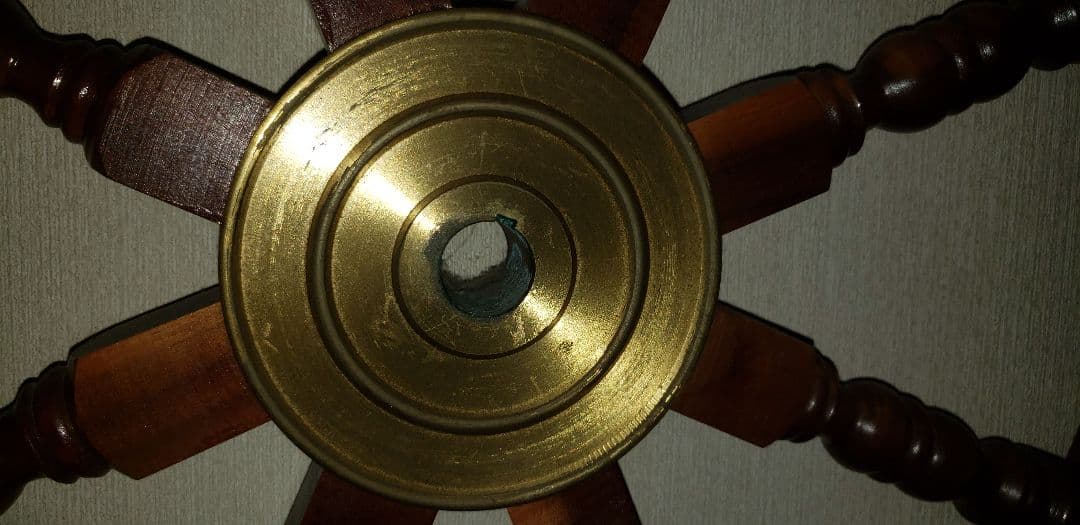 木製 舵輪 装飾用 直径約90cm