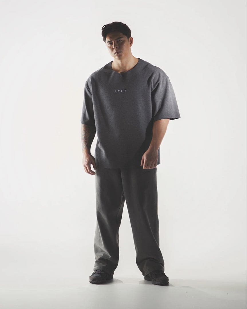 トップス LYFT THERMAL KNIT LIKE LOOSE T-SHIRT