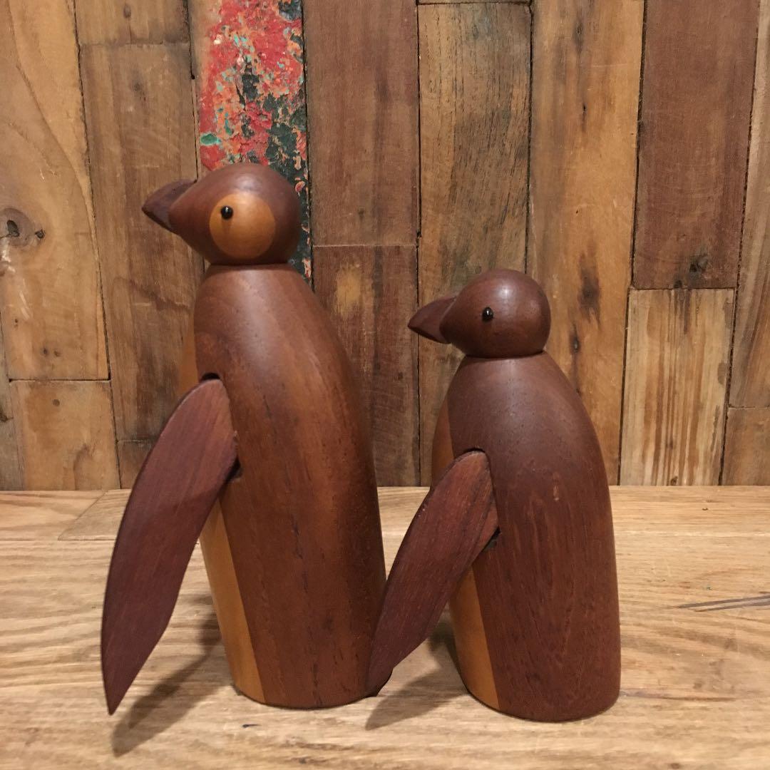 ビンテージ SKJODE SKJERN社 ペンギン親子 デンマーク 北欧 激レア