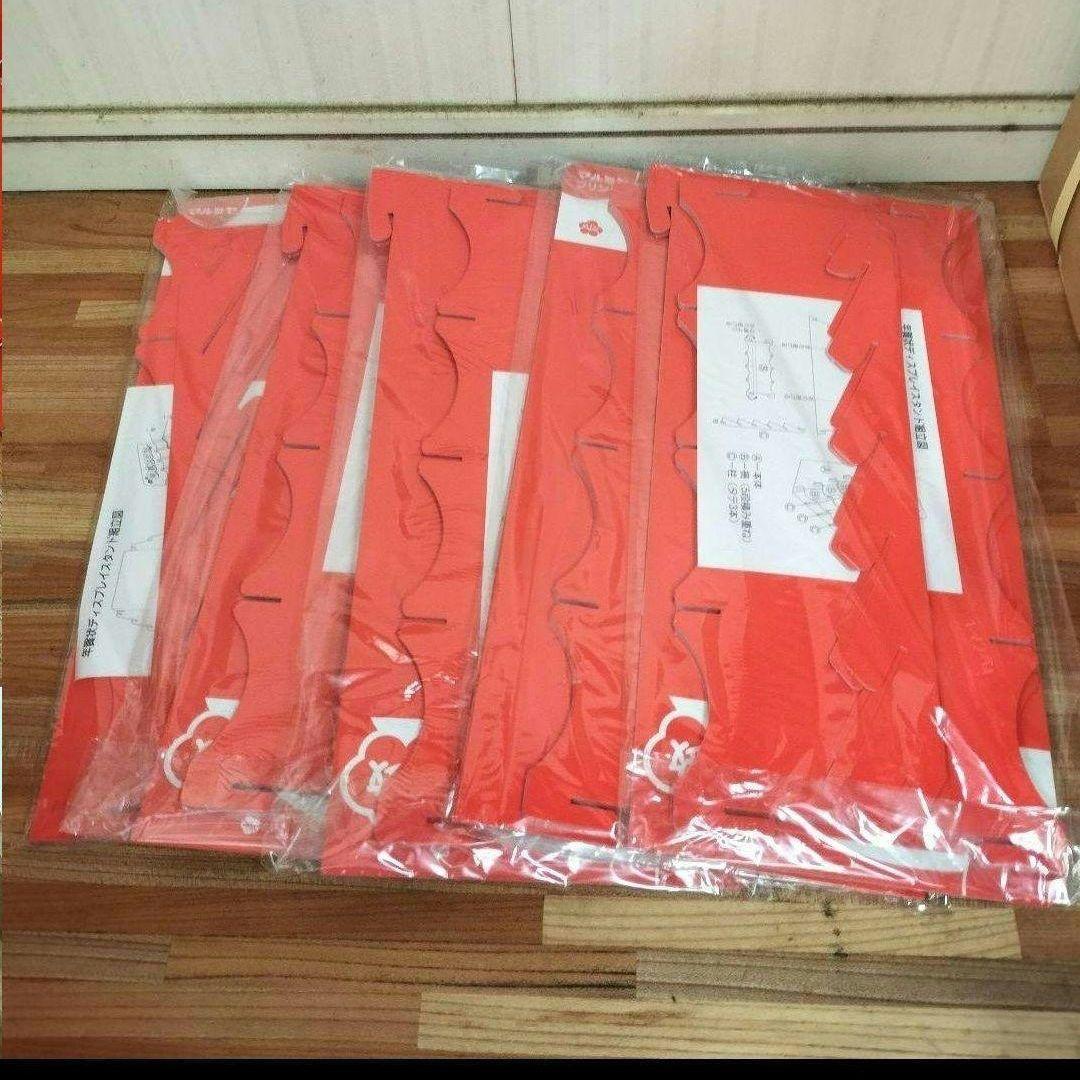 10個セット　年賀はがき用ディスプレイスタンド 赤