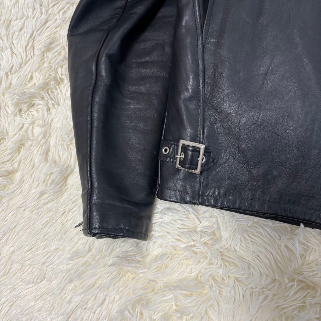 人気✨schott 641E レザージャケット　シングルライダース　本革　38