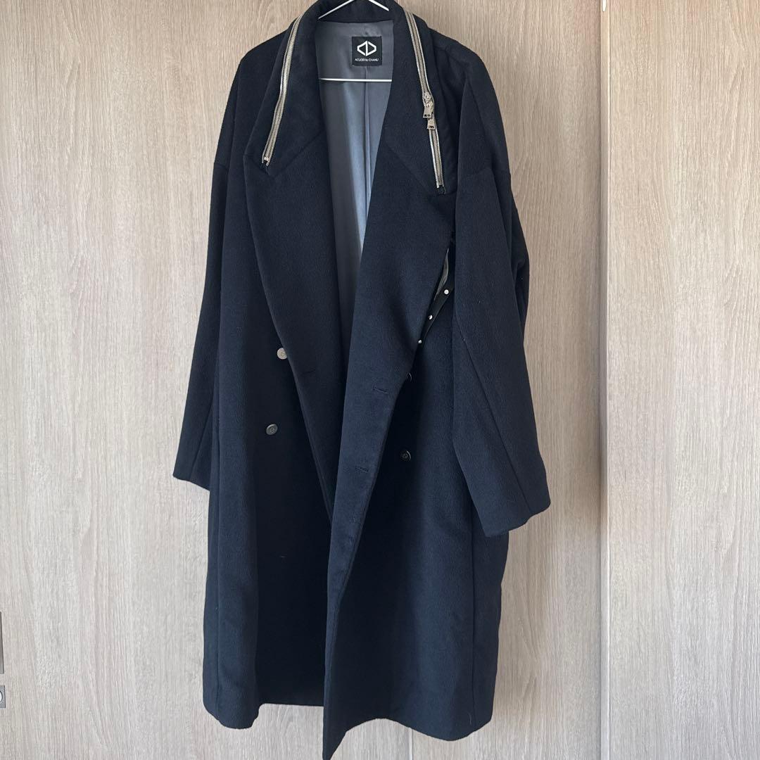 ACUOD by CHANU ブラック チェスターコート