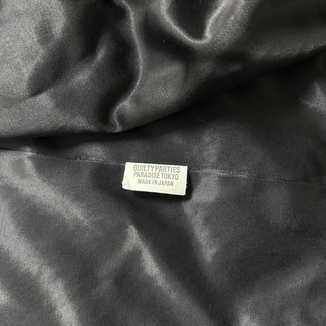 WACKO MARIA ゼニア生地　カシミヤ・シルク混ステンカラーコート　千鳥柄