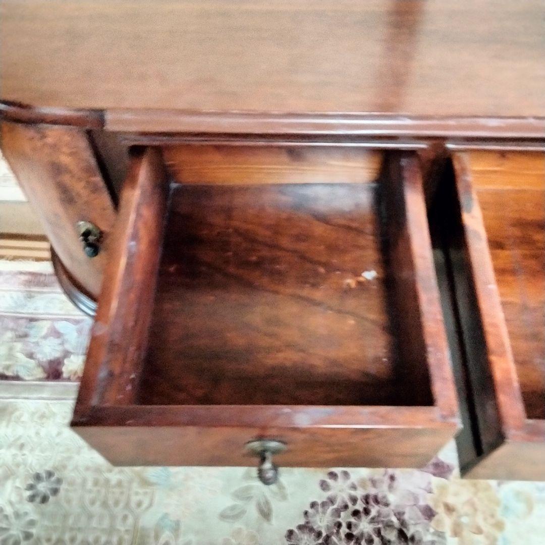 イタリアアンティーク木製コンソールテーブルサイドボードデスク