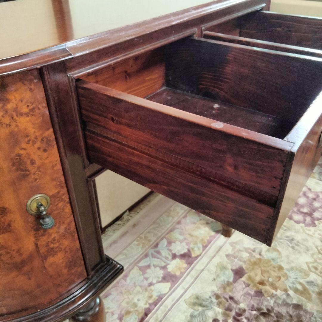 イタリアアンティーク木製コンソールテーブルサイドボードデスク