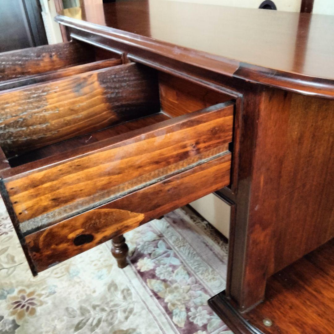 イタリアアンティーク木製コンソールテーブルサイドボードデスク