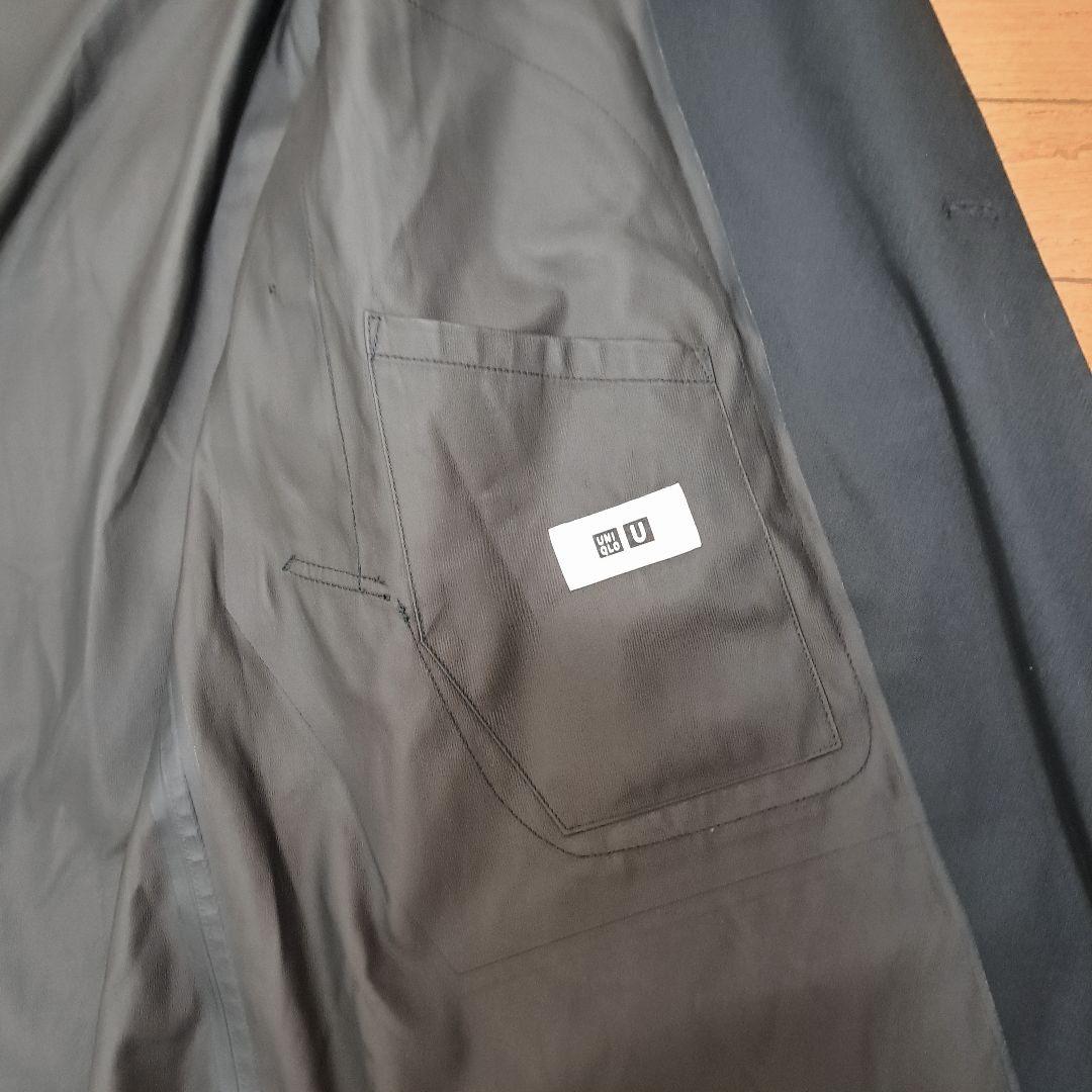 【レア早い者勝ち】ユニクロU ブロックテック トレンチコート 黒M
