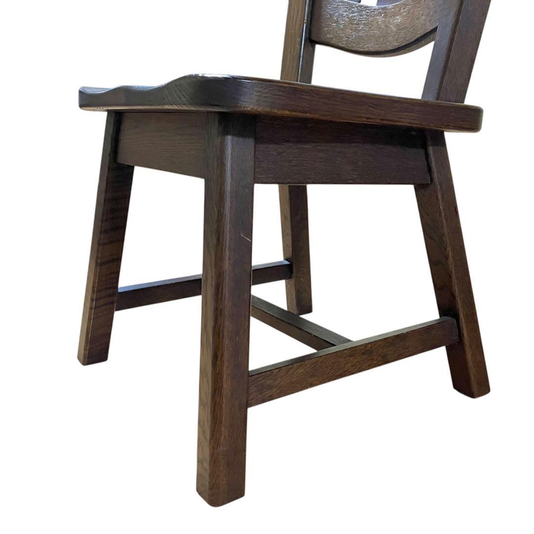 起立木工 ダイニングチェア① オーク無垢 カントリー風 木製椅子 オランダ製