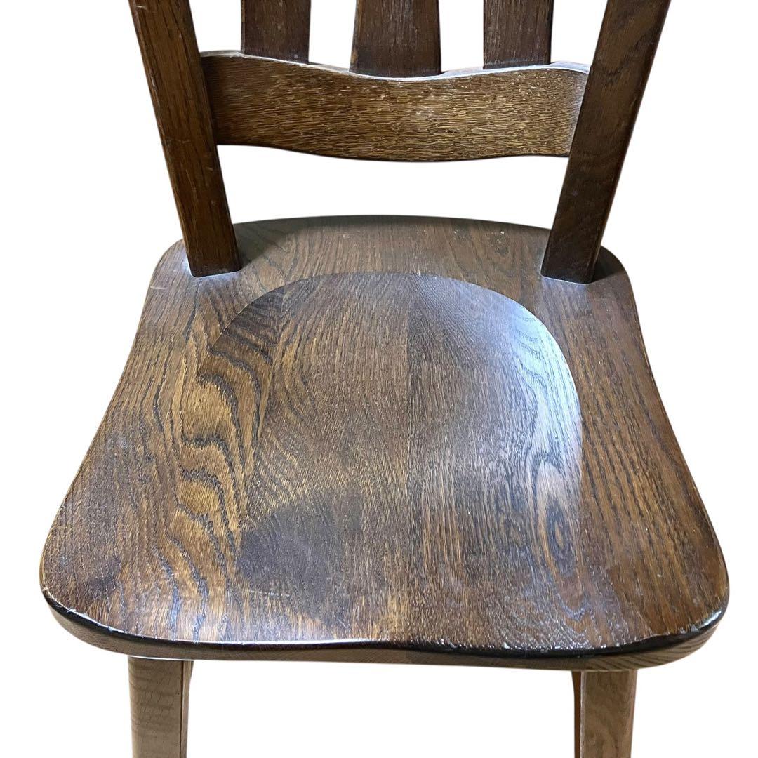 起立木工 ダイニングチェア① オーク無垢 カントリー風 木製椅子 オランダ製