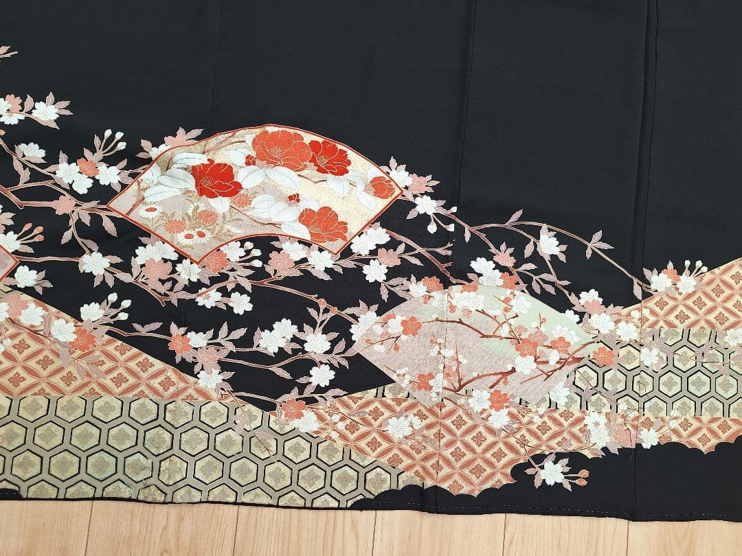 着物リメイクワンピース3644