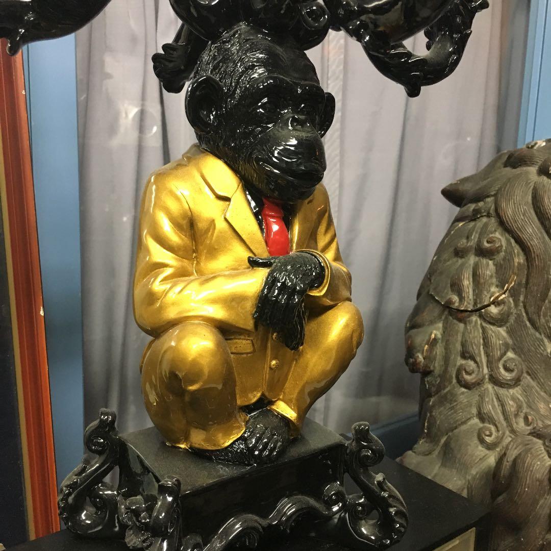 インテリア 置物  キャンドル サル