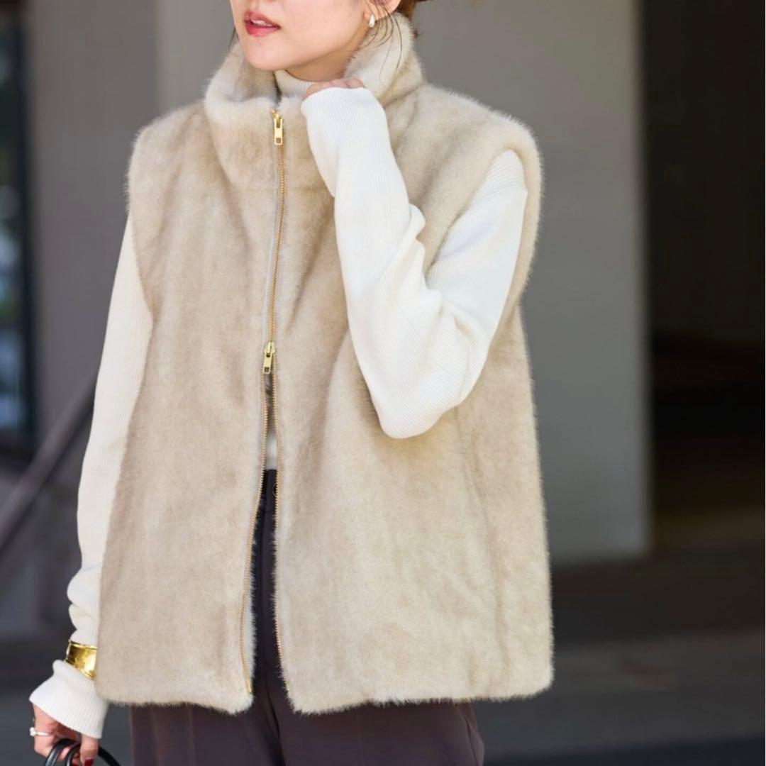 JOURNAL STANDARD relume スタンドカラーファーベスト