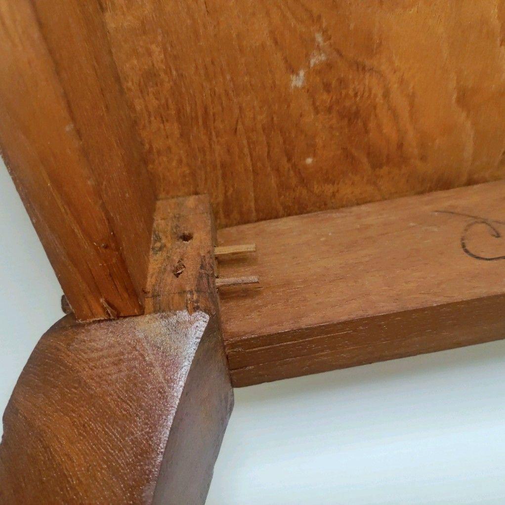 【美品】アンティーク調 猫脚彫刻 木製テーブル ダークブラウン 長方形