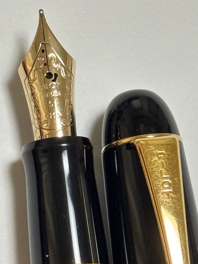 美品 パイロット PILOT カスタム74 万年筆 14k585 5 〈M〉