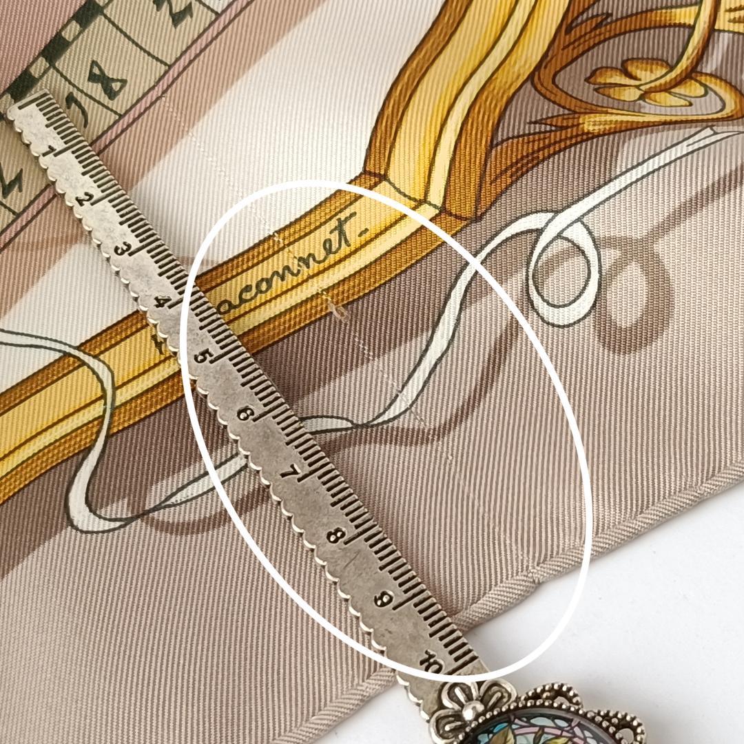 エルメス スカーフ カレ90 占星術 DIES ET HORE シルク ベージュ