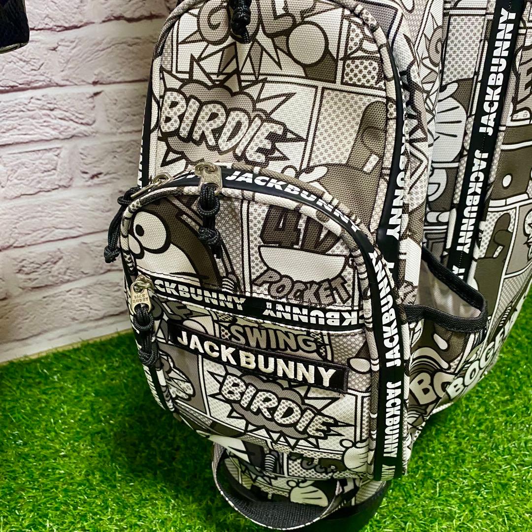 JACK BUNNY ジャックバニー キャディバッグ ドラえもん 白黒