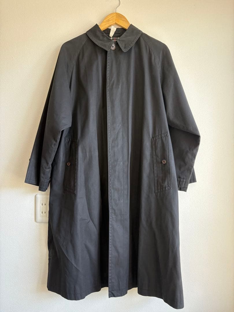超希少！ Burberrys ステンカラーコート ブラック　一枚袖