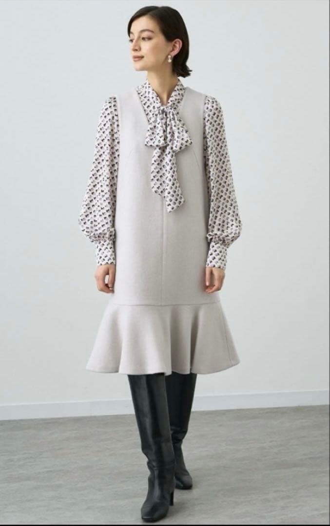 ANAYI 36 ラッフルヘム　ジャンパースカート