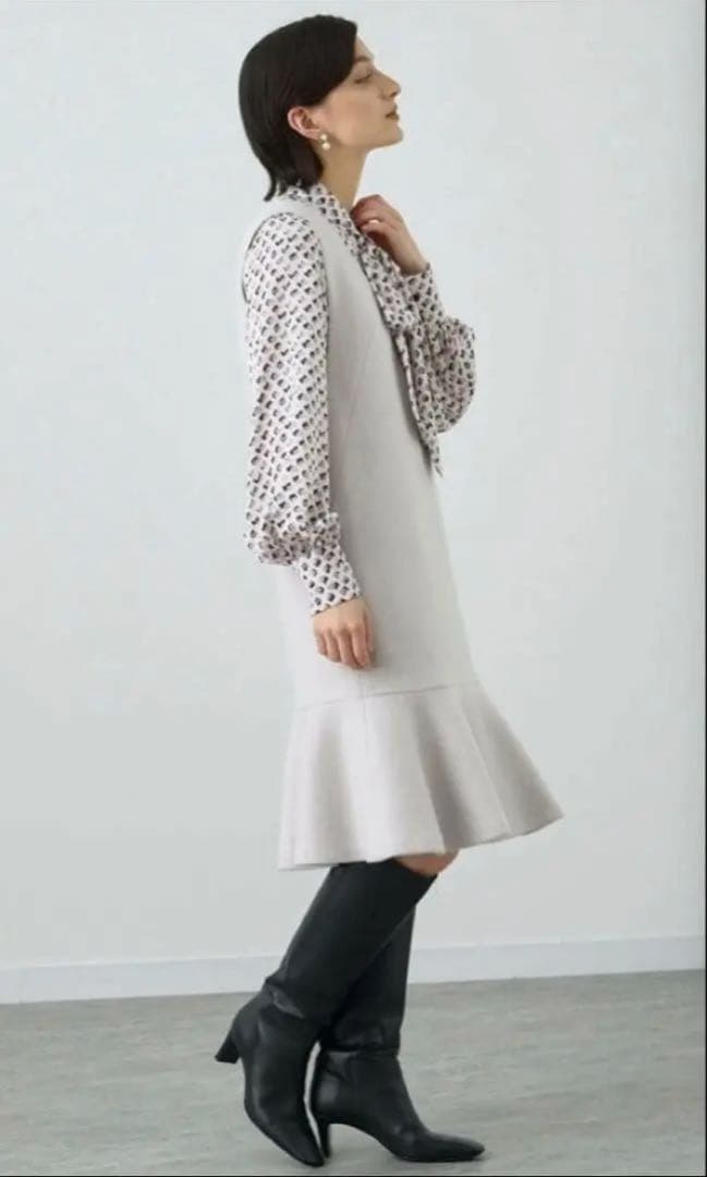 ANAYI 36 ラッフルヘム　ジャンパースカート