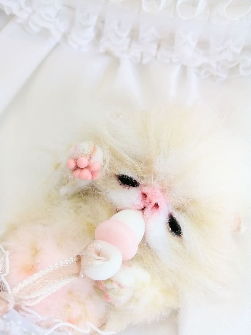 哺乳瓶♡おしゃぶり♡お腹ぽっこり子猫ちゃん♡アートドール♡ぬいぐるみ♡おむつ