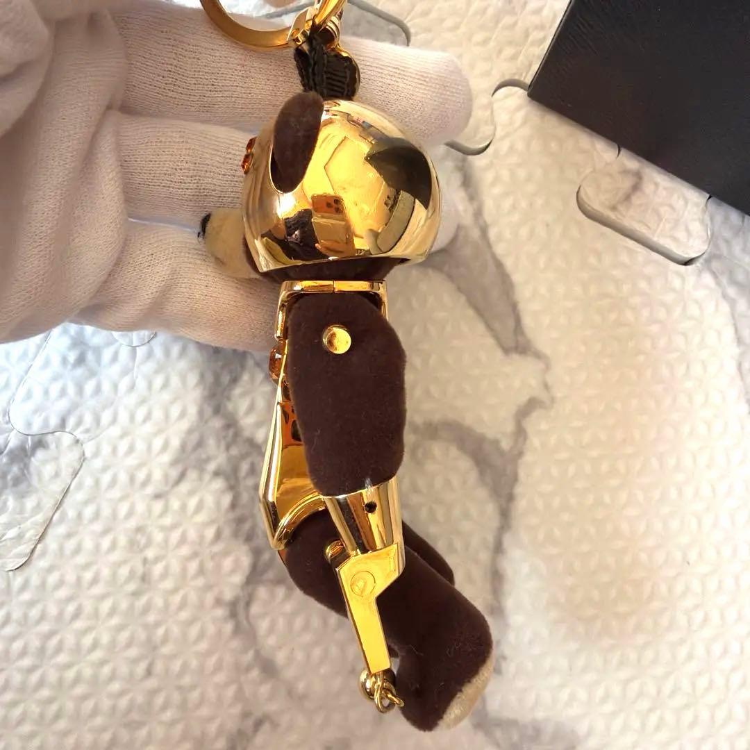 PRADA プラダ　クマ　ロボット　ゴールド　チャーム　キーホルダー