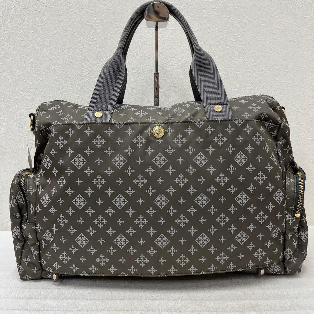 3779 russet ラシット ボストンバッグ 2way 総柄 キャリーオン