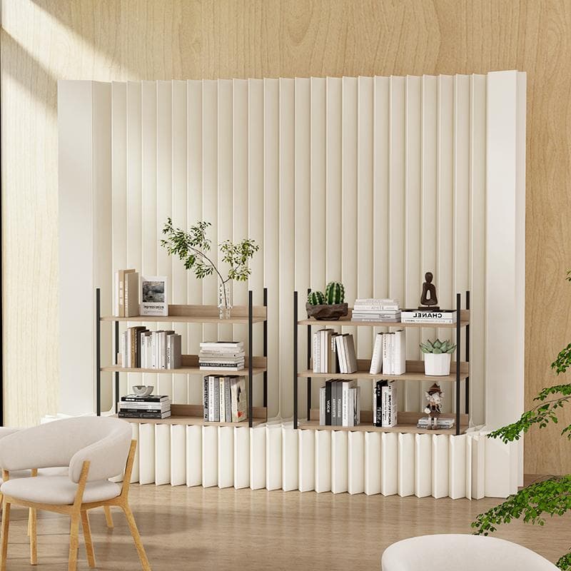 紙製パーテーション陳列展示台高さ2ｍ長さ2-3ｍ組立不要折りたたみ衝立仕切り