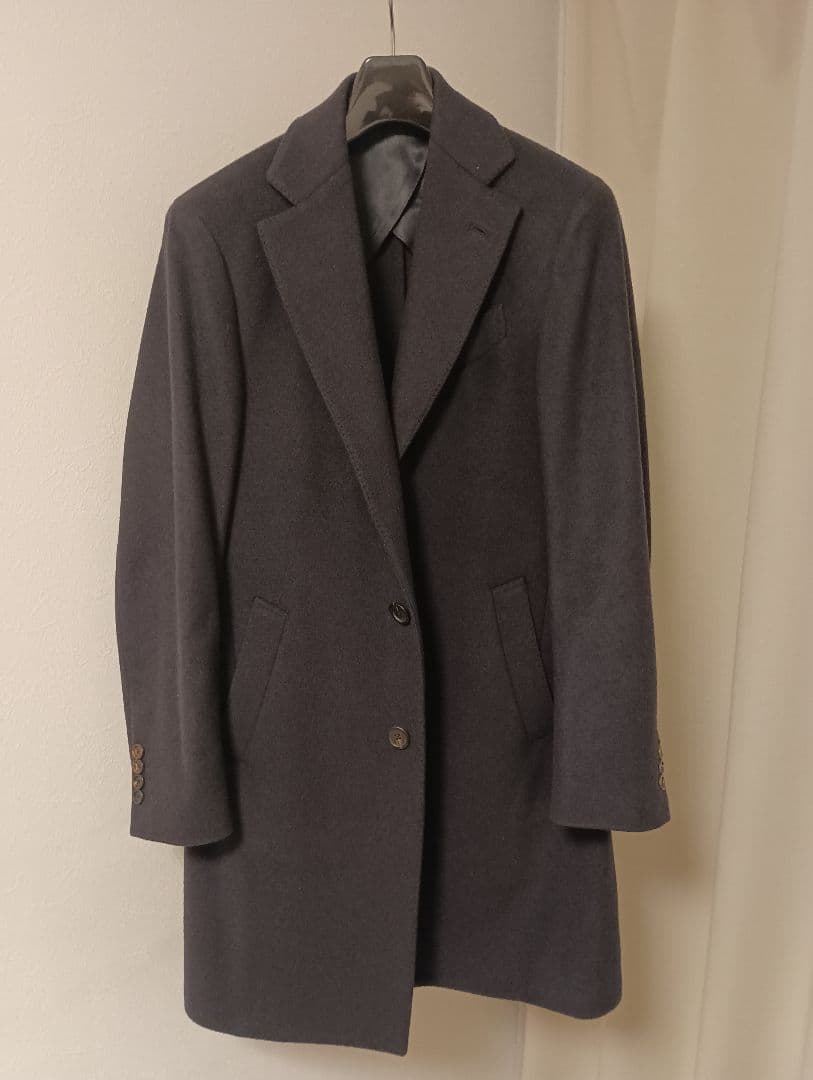 美品　定番ネイビー　ラルディーニ チェスターコート