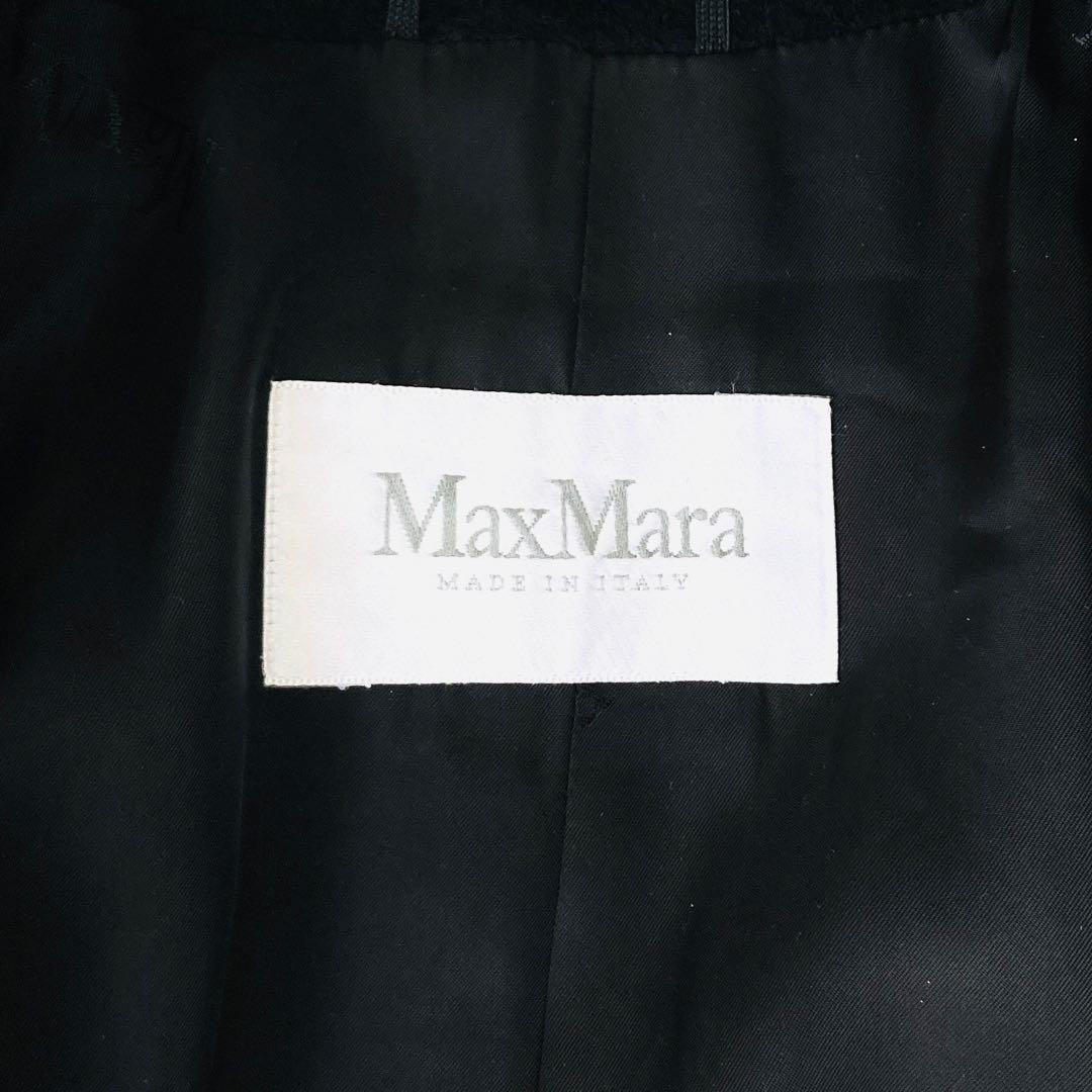 美品✨️キャメル100% マックスマーラ　最高級ライン白タグ　チェスターコート　黒