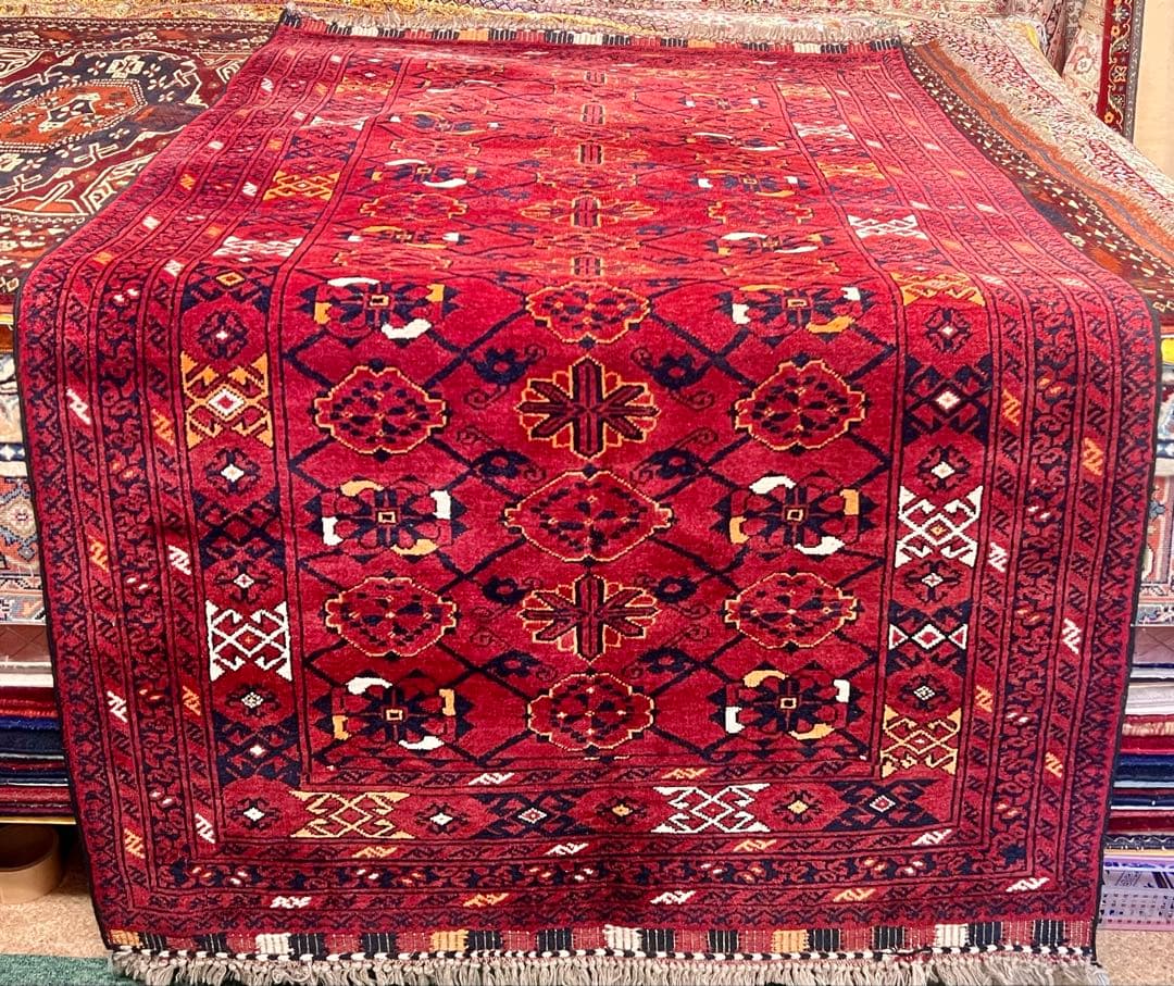 トルクメンペルシャ最高級ウールラグ./サイズ：107x210cm。.. .TR7