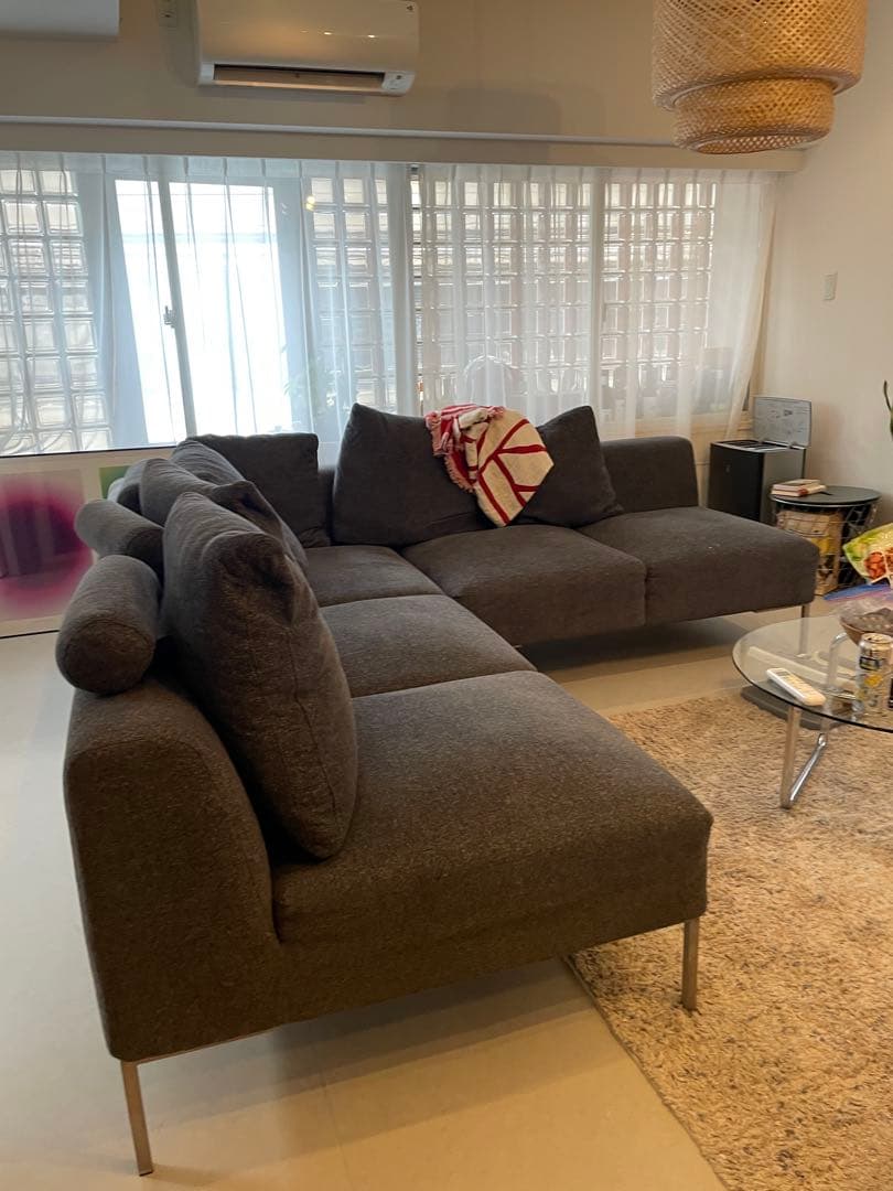 IDC大塚家具取扱 L字ソファ(引き取り限定/目黒区)