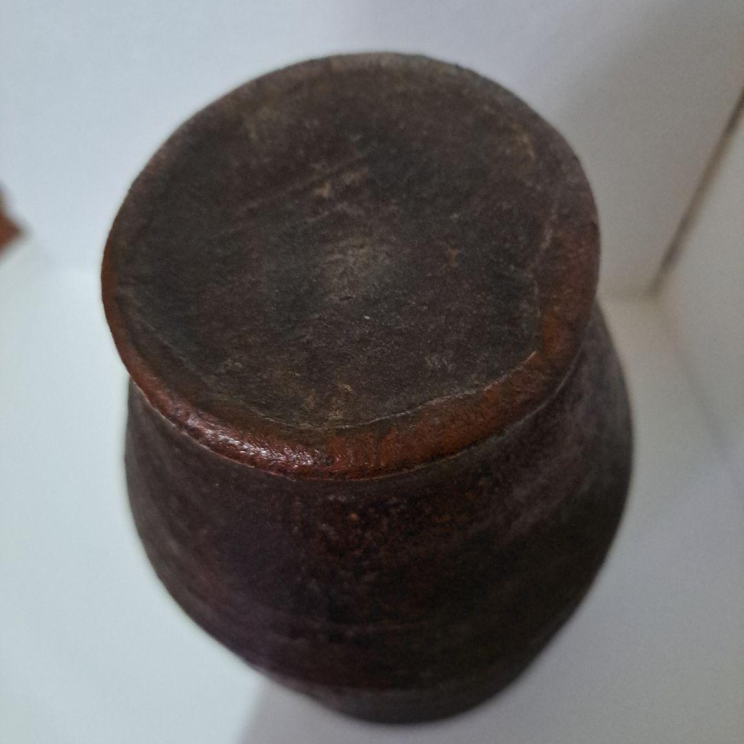 初代　木津宗詮作　古南蛮壺　拝領品　共箱　珍品壺