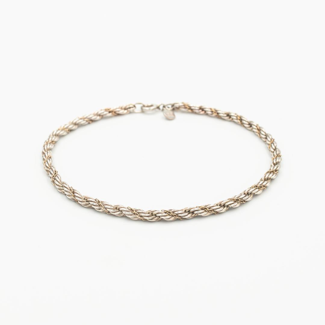 ヴィンテージ ティファニー ツイストロープ ブレスレット 19.8cm 80年代