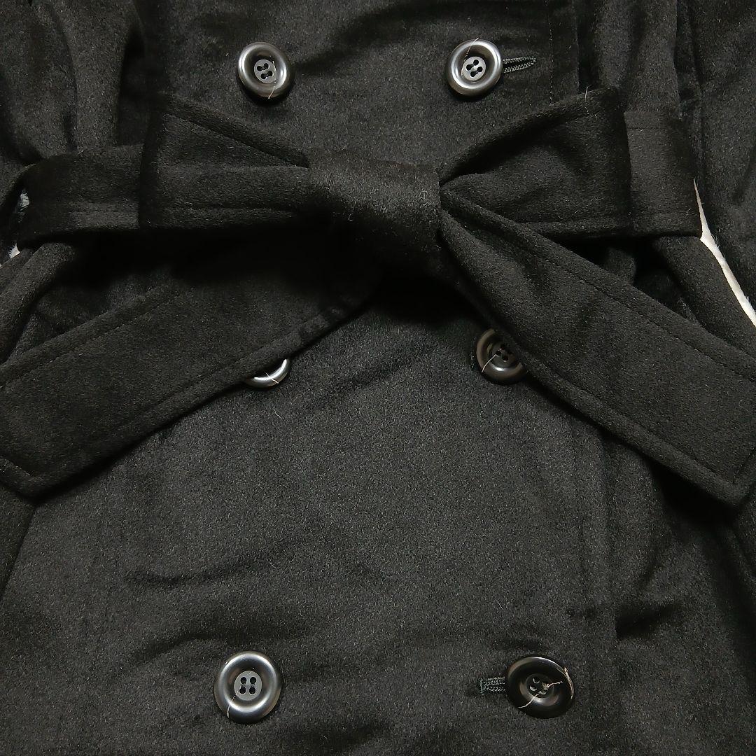 極美品　ジュール　ロングコート　ベルト付き　日本製カシミヤ100％　黒　Mサイズ