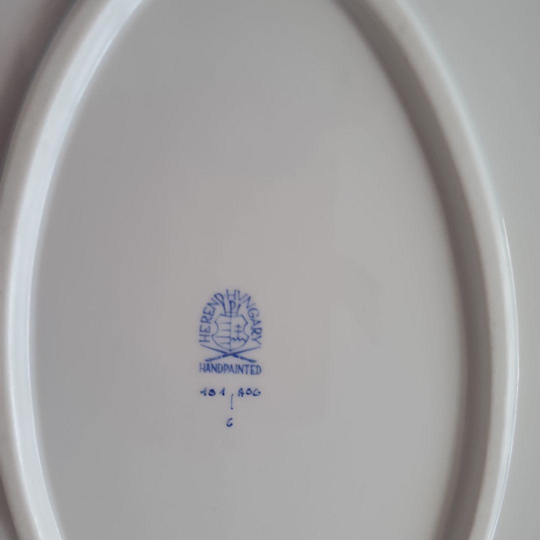 希少Herend　ヘレンド アポニーオレンジ　41ｃｍオーバル サービストレイ