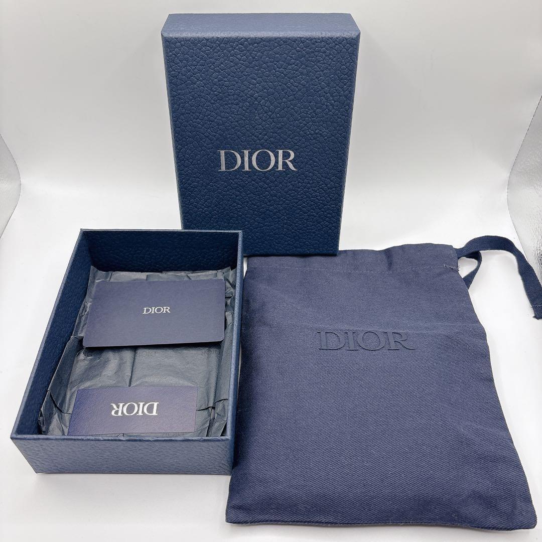 新作 現行品 ほぼ未使用 Dior ディオール 2つ折りウォレット グラビティ