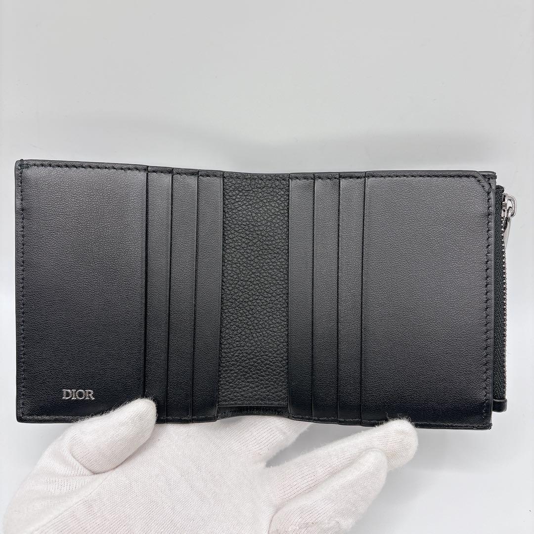 新作 現行品 ほぼ未使用 Dior ディオール 2つ折りウォレット グラビティ