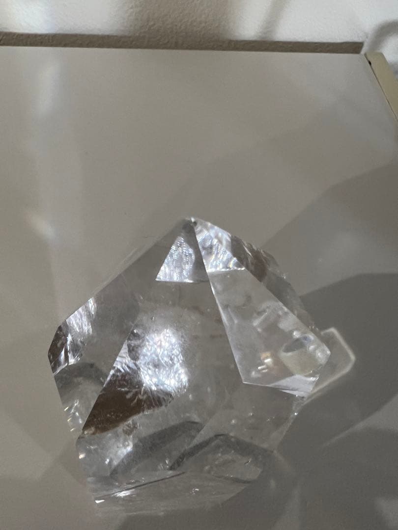 ファントム 六角柱 ポイント 水晶 天然石 虹 レインボー