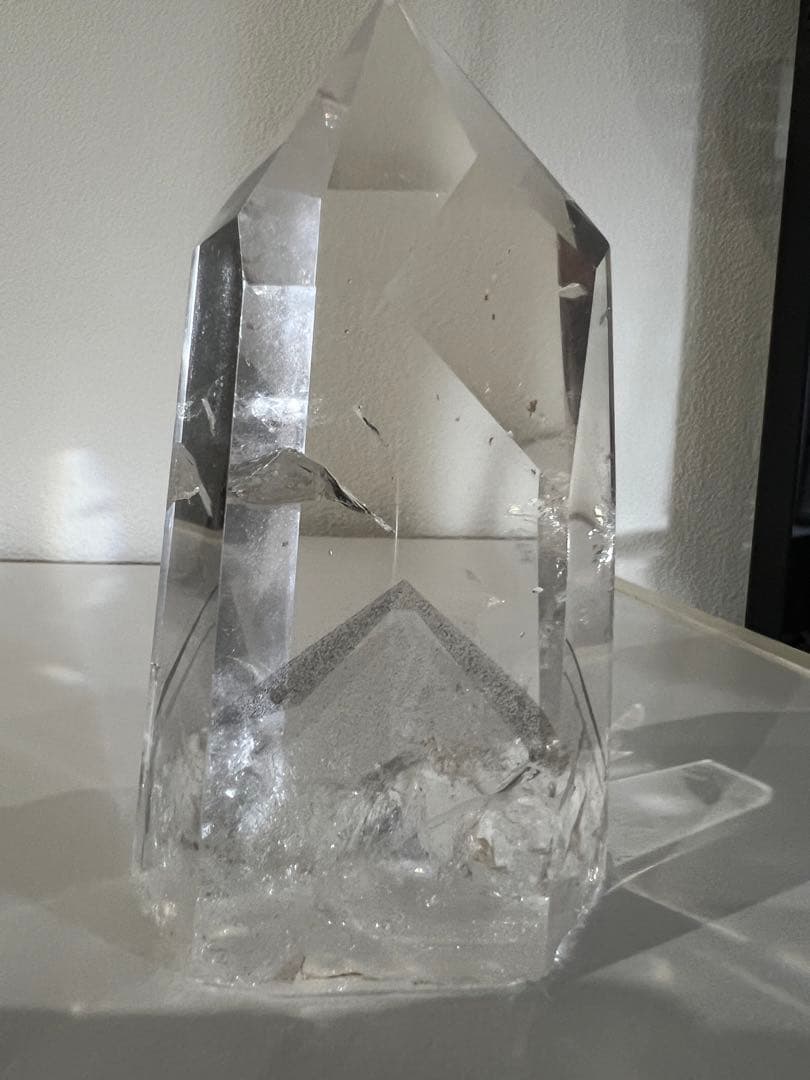 ファントム 六角柱 ポイント 水晶 天然石 虹 レインボー